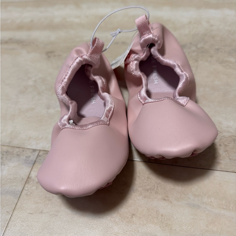 NWT JOE FRESH Pink Toddler Ballet Slippers (10)